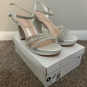 Galina Signature Rhinestone Embellished Bridal Heel